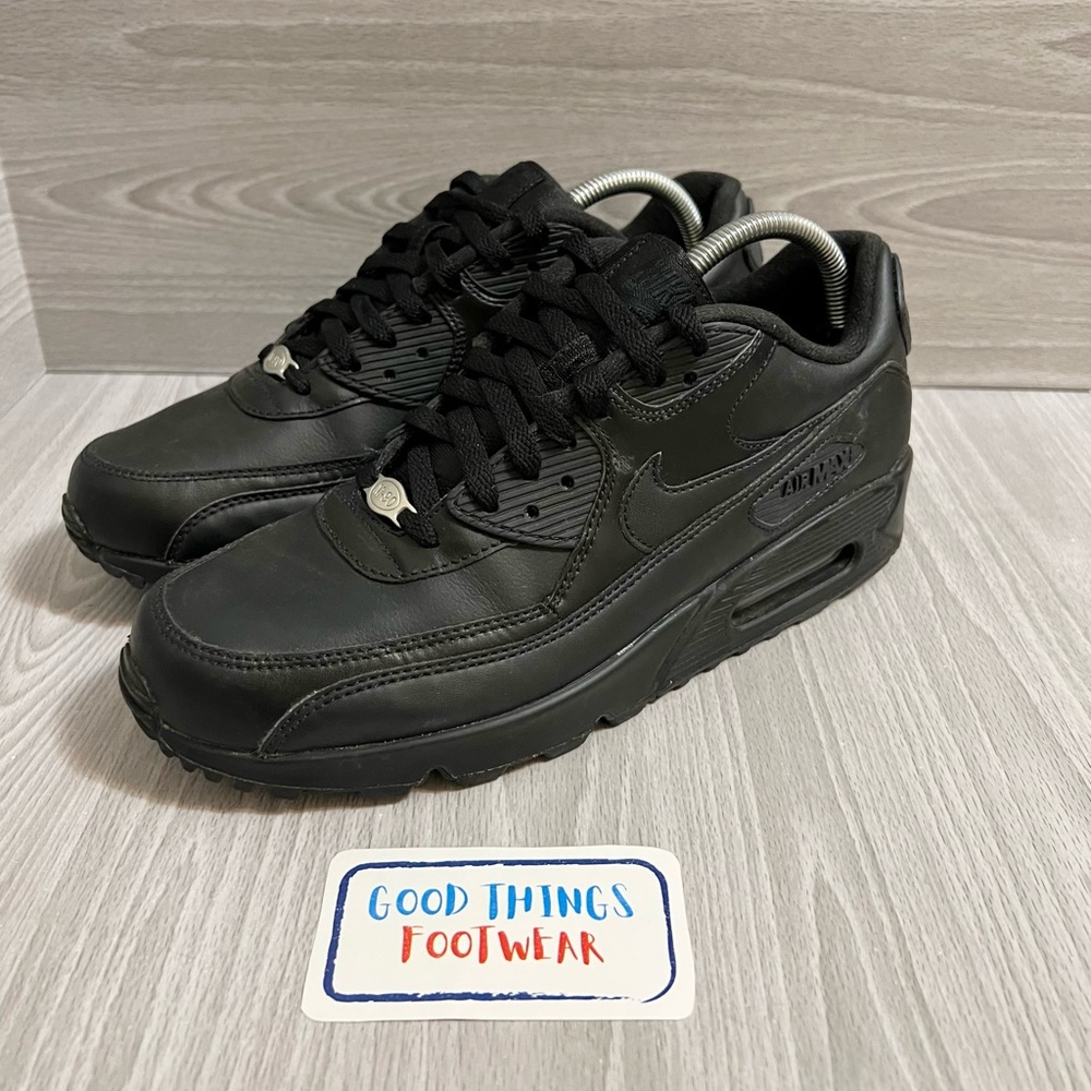 Nike Air Max 90 Triple Black Sneakers Men’s Size 9.5 - Picture 5 of 9